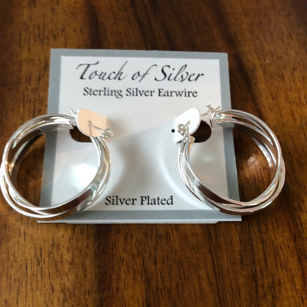 Silver earrings